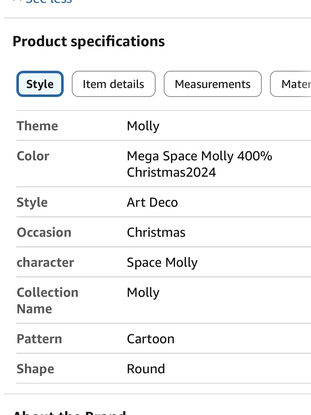 Limited Edition POP MART MEGA Space Molly 400% Christmas Edition 2024 Collectibl - Picture 14 of 14